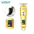 ماشین اصلاح موی سر و صورت وی جی ار مدل V-290 با تیغه استیل ضد زنگ، نمایشگر دیجیتال، قابلیت دو سرعته، منبع تغذیه برق و شارژ، سه شانه اصلاح 1 تا 3 میلی‌متر، مدت زمان استفاده 120 دقیقه و شارژ 90 دقیقه
