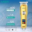 ماشین اصلاح موی سر و صورت وی جی ار مدل V-290 با تیغه استیل ضد زنگ، نمایشگر دیجیتال، قابلیت دو سرعته، منبع تغذیه برق و شارژ، سه شانه اصلاح 1 تا 3 میلی‌متر، مدت زمان استفاده 120 دقیقه و شارژ 90 دقیقه