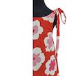 پیراهن دخترانه گل‌دار کرپ مدل شقایق کد 1008
