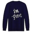 سویشرت مردانه طرح i'm fine کد F35