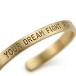 بنگل مدل برنجی طرح YOUR DREAM FIGHT FOR IT