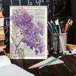 دفتر شطرنجی 100 برگ کارنیکا طرح روزنامه وینتج Vintage Newspaper کد 56893