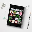 دفتر شطرنجی 50 برگ خندالو مدل ماینکرافت (Minecraft) کد F593