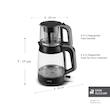 چای ساز روی هم کاراجا مدل Glass Tea XL