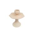 شمعدان سفالی خام مدل کمانی مجموعه 6 عددی