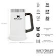 ماگ سفری استنلی مدل BIG GRIP STEIN کد F 2021 گنجایش 0.7 لیتر