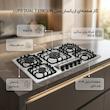 اجاق گاز صفحه ای پنج شعله اریکسان مدل lfrt erksn
