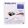 پاکت جاروبرقی مدل P کد B- PHILIPS بسته 4 عددی مناسب برای جاروبرقی فیلیپس