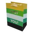 پاکت هدیه طرح راه راه مدل JUST FOR YOU کد 11100978