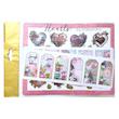 برچسب کاترینکا طرح برش خورده بولت ژورنال و اسکرپ بوک مدل Hearts بسته 33 عددی