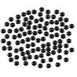 چشم عروسک طرح دایره ای کد PIN-5 بسته 100 عددی