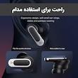 هدفون بلوتوثی لوکسار مدل V8 دارای نویز کنسلینگ فعال (ANC) و نویز کنسلینگ میکروفون (ENC)، درگاه شارژ UBC Type-C، دارای نمایشگر روی محفظه شارژ