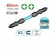 سری پیچ گوشتی دو سر چهار سو توتال مدل TACIM16PH233  بسته 10 عددی