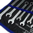 کیف آچار یکسر تخت و یکسر رینگی کنترا مدل کیف دار کد CHROME-PLATED-12PCS سایز 6 الی 22 میلی متر مجموعه 12 عددی