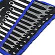 کیف آچار یکسر تخت و یکسر رینگی کنترا مدل کیف دار کد CHROME-PLATED-12PCS سایز 6 الی 22 میلی متر مجموعه 12 عددی