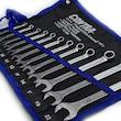 کیف آچار یکسر تخت و یکسر رینگی کنترا مدل کیف دار کد CHROME-PLATED-12PCS سایز 6 الی 22 میلی متر مجموعه 12 عددی