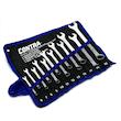 کیف آچار یکسر تخت و یکسر رینگی کنترا مدل کیف دار کد CHROME-PLATED-12PCS سایز 6 الی 22 میلی متر مجموعه 12 عددی