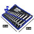 کیف آچار یکسر تخت و یکسر رینگی کنترا مدل کیف دار کد CHROME-PLATED-12PCS سایز 6 الی 22 میلی متر مجموعه 12 عددی