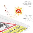 برچسب ایمنی مستر راد طرح خطر سگ نگهبان مدل HSE-OSHA-207