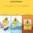 برچسب ایمنی مستر راد طرح خطر جرثقیل سقفی مدل HSE-OSHA-334