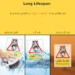 برچسب ایمنی مستر راد طرح خطر سگ نگهبان مدل HSE-OSHA-207