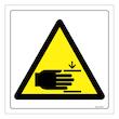 برچسب ایمنی مستر راد طرح خطر آسیب دست مدل HSE-OSHA-422