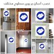برچسب ایمنی مستر راد طرح از دمپایی محل کار استفاده نمائید مدل HSE-OSHA-253