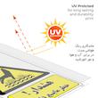 برچسب ایمنی مستر راد طرح هشدار خطر مایع داغ مدل HSE-OSHA-276