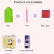 بازی آموزشی سمید مدل ساخت تابلو نقاشی الماسی برنزی طرح گل آفتابگردان