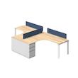 میز کارگروهی هیراد مدل W107-MDF سایز 145 × 290  