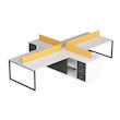 میز کارگروهی هیراد مدل W106-MDF سایز 360 × 280  