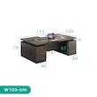 میز کارگروهی اسمردیس مدل W103 - MDF