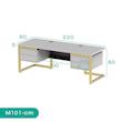 میز مدیریت اسمردیس مدل M101 - MDF+