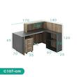 میز کانتر اسمردیس مدل C107 - MDF