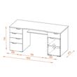 میز مدیریت هیراد مدل M914-MDF