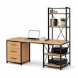 میز مانیتور مدل t8 کتابخانه دار سایز 80*180 سانتی متر