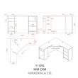 میز کامپیوتر هیراد مدل R126-MDF