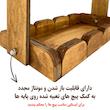 استند جا ادویه ای مدل دو طبقه چوبی ST07