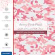 برچسب پوششی ماهوت مدل Army-Pink-pixel مناسب برای گوشی موبایل جی ال ایکس Shahin 2