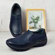 کفش طبی مردانه شهپر مدل چرم طبیعی اورفیت DBL.1426