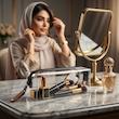کیف لوازم آرایش زنانه سایاس مدل MJ مجموعه دو عددی