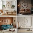 ساعت دیواری عقربه‌ای با نشانگر نقطه‌ای مدل لوما