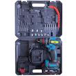 دریل پیچ گوشتی چکشی شارژی براشلس 10 میلی متری 228 ولت جاب مدل JB-228 FX MAX مجموعه 45 عددی