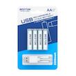 باتری قلمی قابل شارژ بستون مدل USB-TYPE C-CHARGING بسته چهار عددی