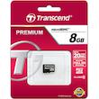 کارت حافظه‌ microSDHC ترنسند مدل Premium کلاس 10 سرعت 20MBps 133X ظرفیت 8 گیگابایت