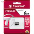 کارت حافظه‌ microSDHC ترنسند مدل Premium کلاس 10 سرعت 20MBps 133X ظرفیت 8 گیگابایت