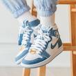 کفش پیاده روی مدل Air Jordan 1 Denim