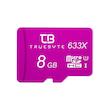 کارت حافظه microSD HC تروبایت مدل 633X کلاس 10 استاندارد UHS-I U1 ظرفیت 8 گیگابایت به همراه کارت‌خوان