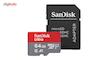 کارت حافظه microSDXC سن دیسک مدل Ultra A1 کلاس 10 استاندارد UHS-I سرعت 100MBps ظرفیت 64 گیگابایت به همراه آداپتور SD