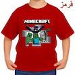 تیشرت آستین کوتاه بچگانه مدل ماینکرفت کد p17